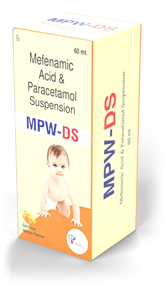 MPW-DS Suspension (oral) pack — Mefenamic Acid 100mg + Paracetamol 250mg / 5ml