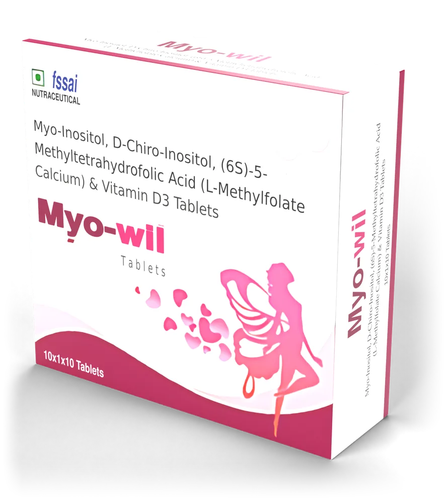 Myo-wil Tablet pack — Myo-Inositol 1100 mg + D-Chiro-Inositol 27.6 mg + (6S)-5-Methyltetrahydrofolic Acid (L-Methylfolate Calcium) 220 mcg + Vitamin D3 (600 I.U.) 15 mcg